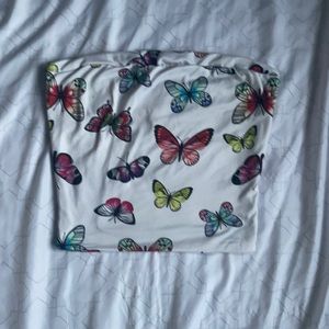 Butterfly crop top